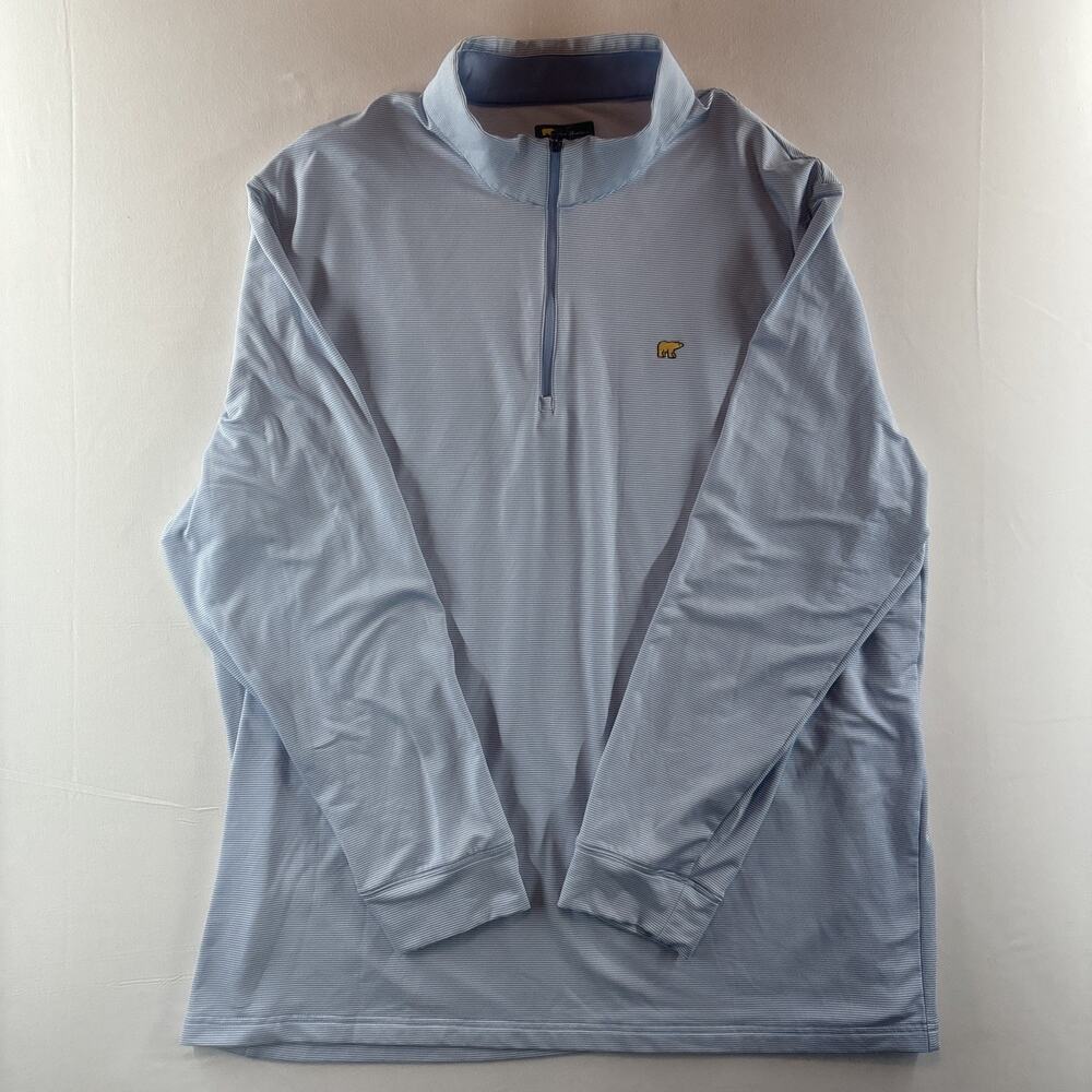 Jack Nicklaus Men’s XXL Golf Pullover Long Sleeve Quarter Zip Golden Bear Gold